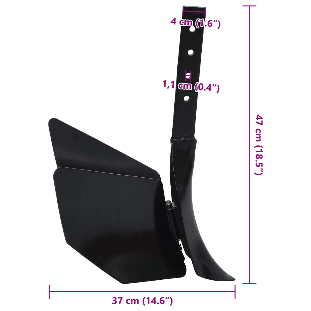 Accessorio per Aratro a Timone Nero in Metallo