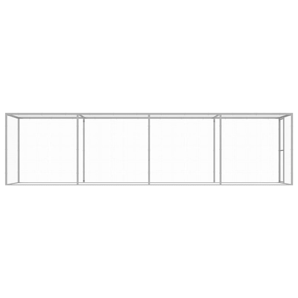 Gabbia per Gatti 6x1,5x1,5 m in Acciaio Zincato