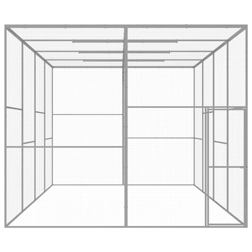 Gabbia per Gatti 6x3x2,5 m in Acciaio Zincato