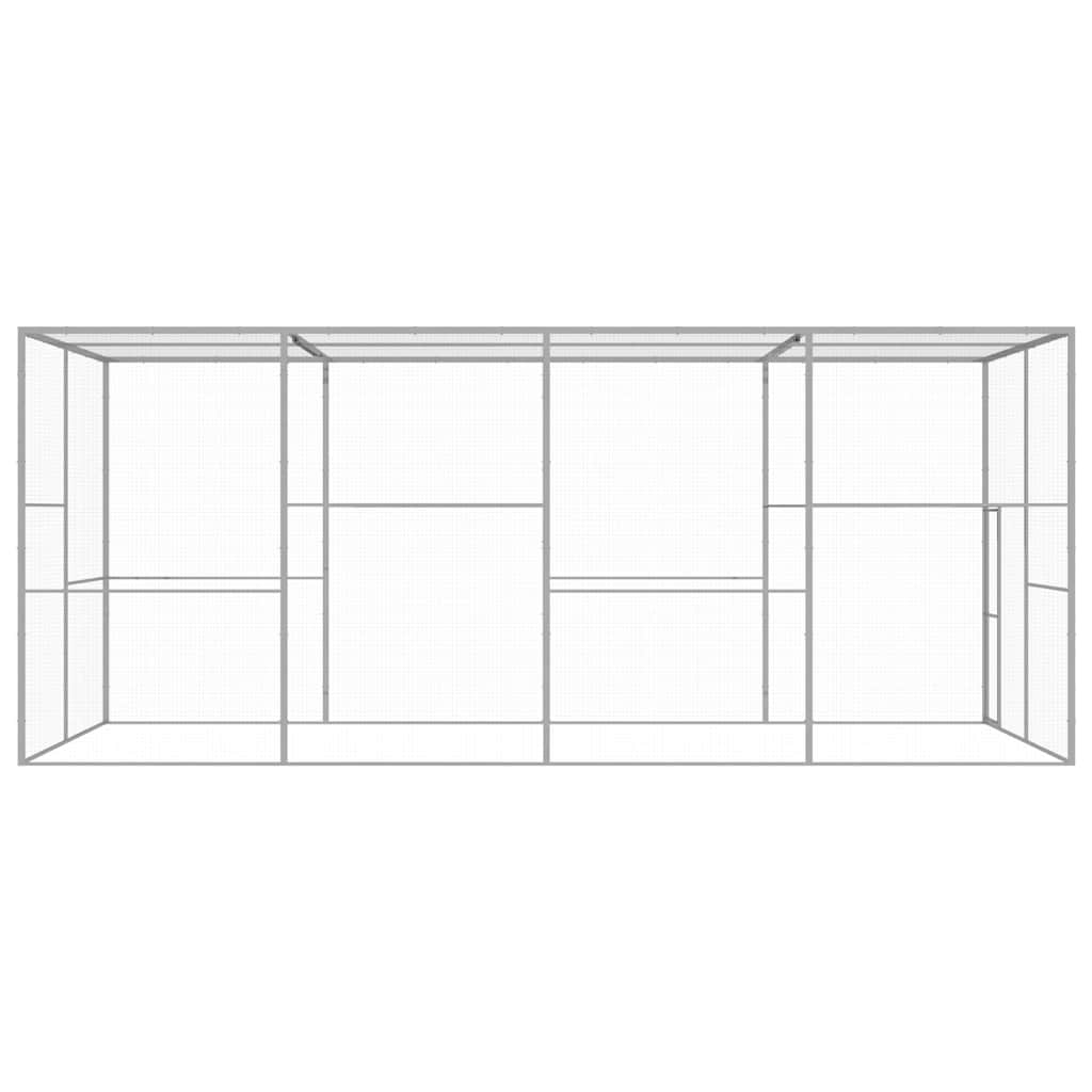 Gabbia per Gatti 6x3x2,5 m in Acciaio Zincato