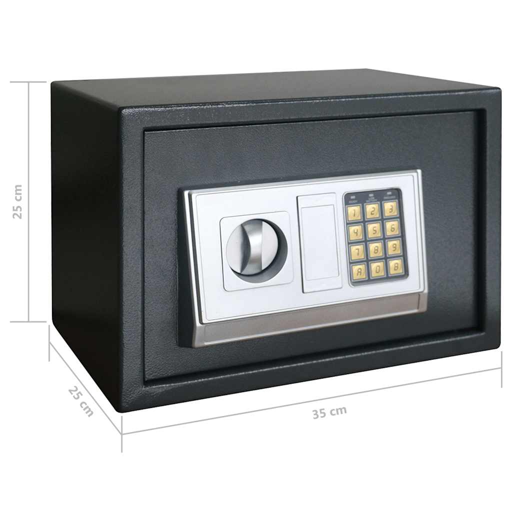 Cassaforte Digitale Elettronica con Mensola 35x25x25 cm