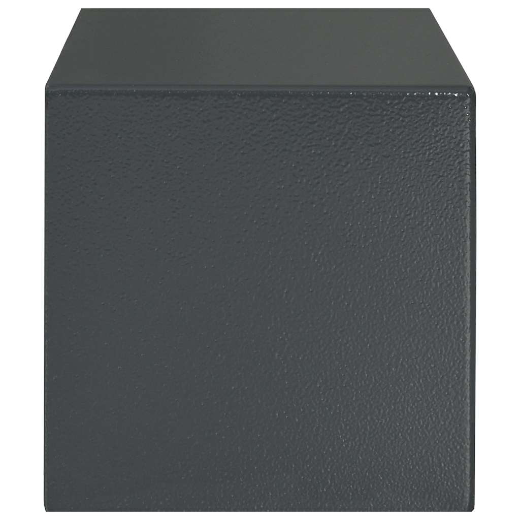 Cassaforte a Impronta Digitale Grigio Scuro 31x20x20 cm