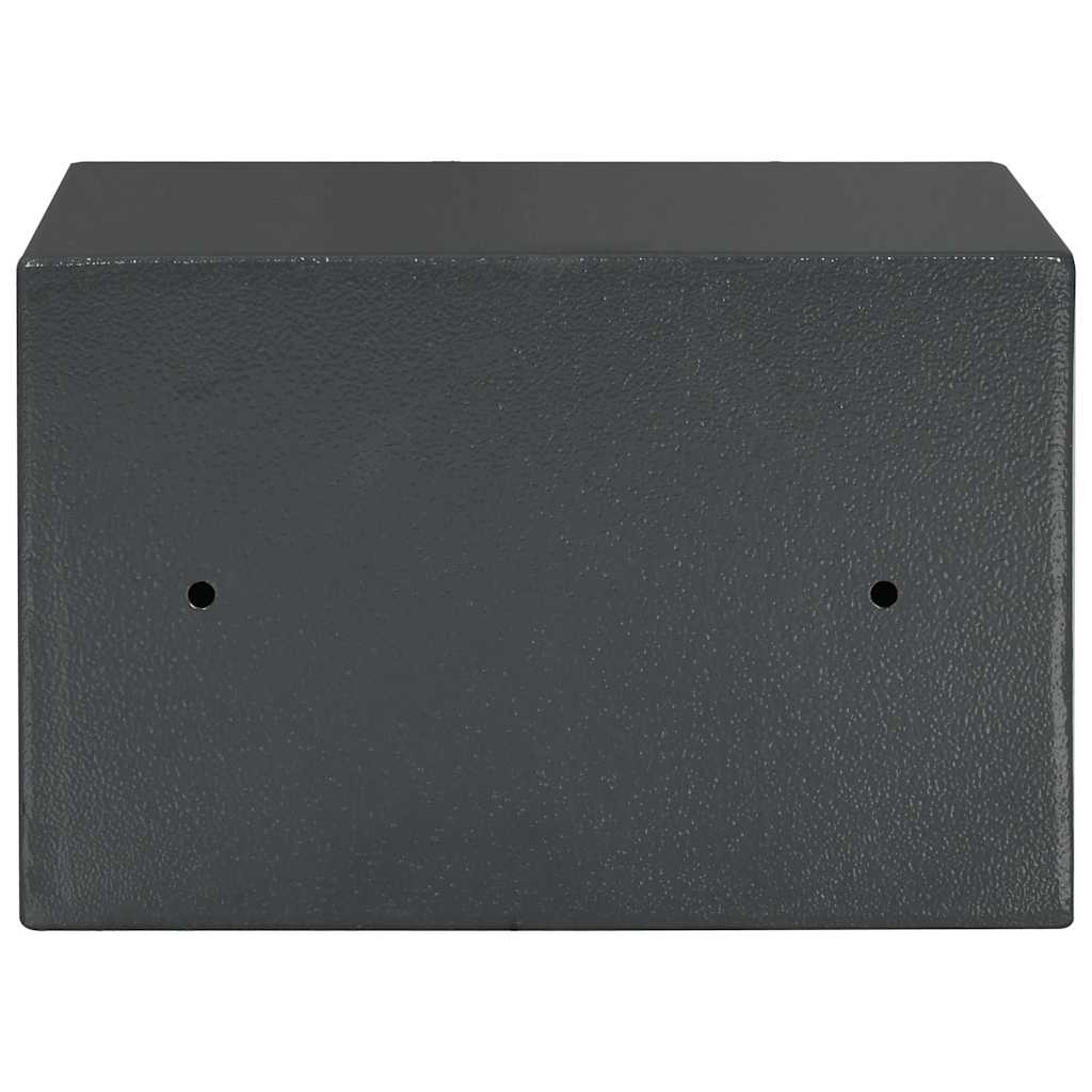 Cassaforte a Impronta Digitale Grigio Scuro 31x20x20 cm