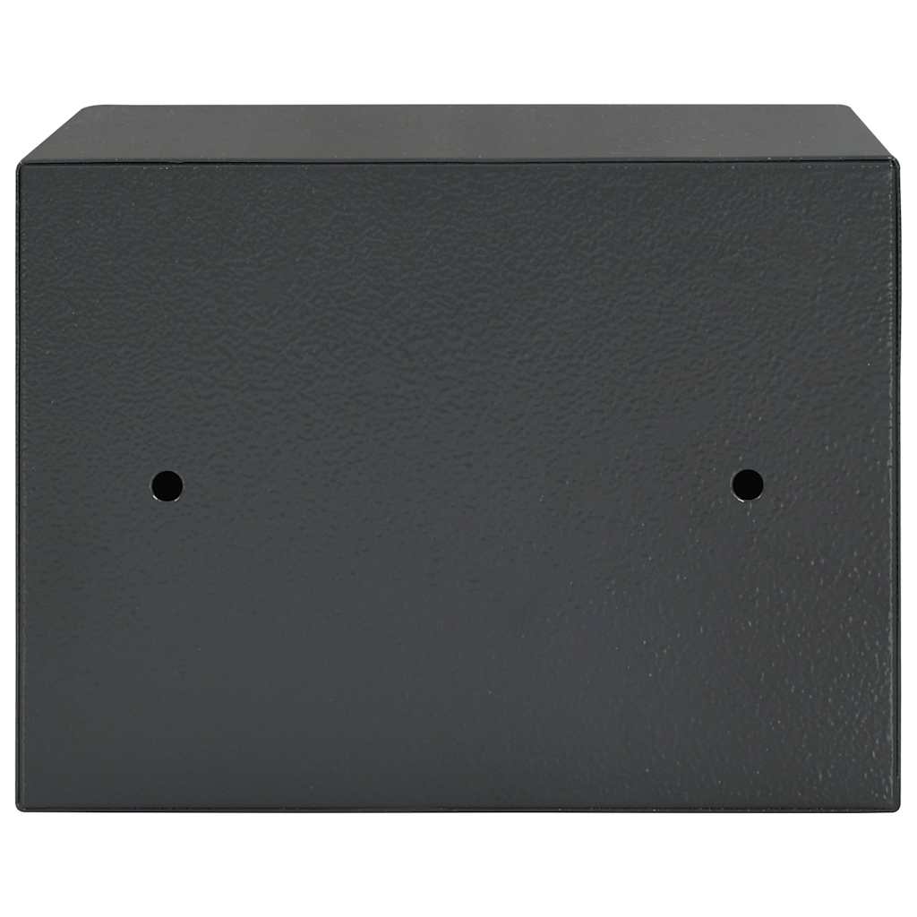 Cassaforte Meccanica Grigio Scuro 23x17x17 cm in Acciaio