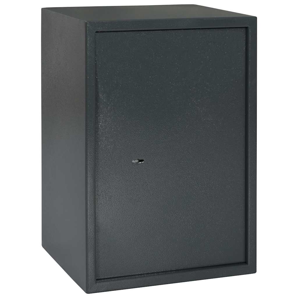 Cassaforte Meccanica Grigio Scuro 35x31x50 cm in Acciaio