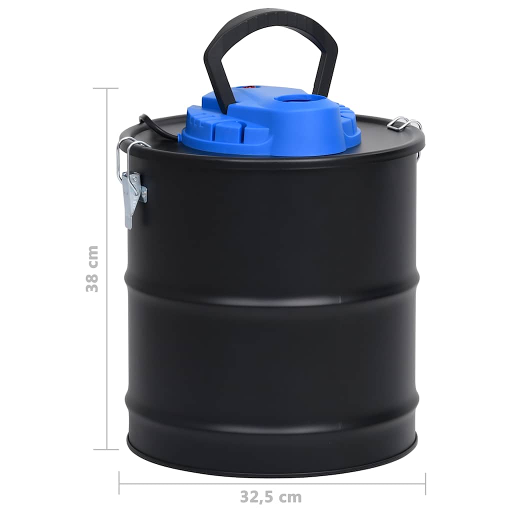 Aspiracenere con Filtro HEPA 1200 W 20 L in Acciaio