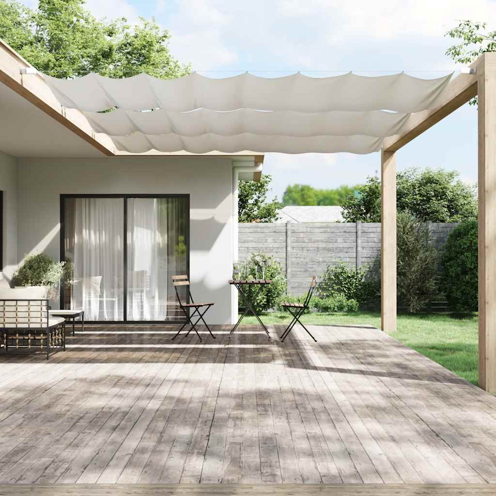 Paravento Verticale Bianco 140x420 cm Tessuto Oxford