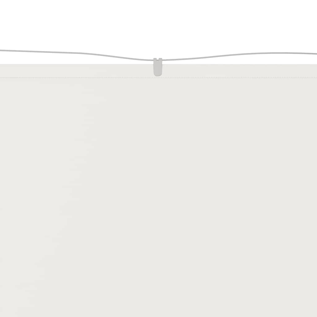 Paravento Verticale Bianco 140x420 cm Tessuto Oxford