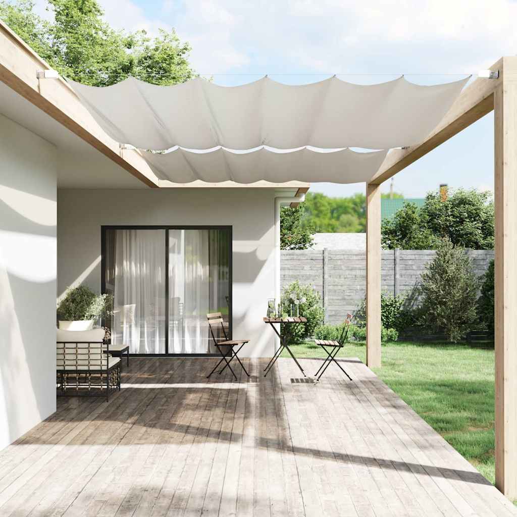 Paravento Verticale Bianco 300x270 cm Tessuto Oxford