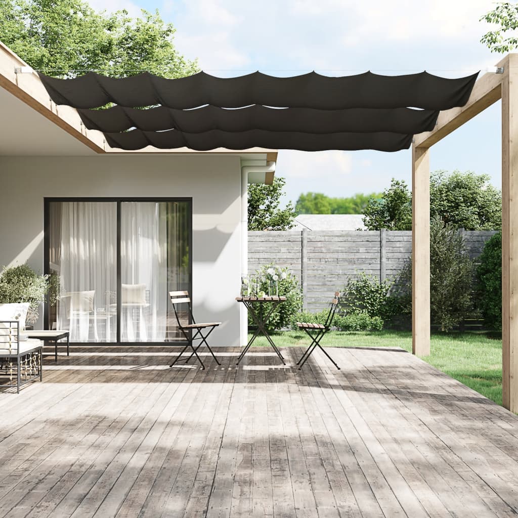 Paravento Verticale Antracite 60x420 cm in Tessuto Oxford