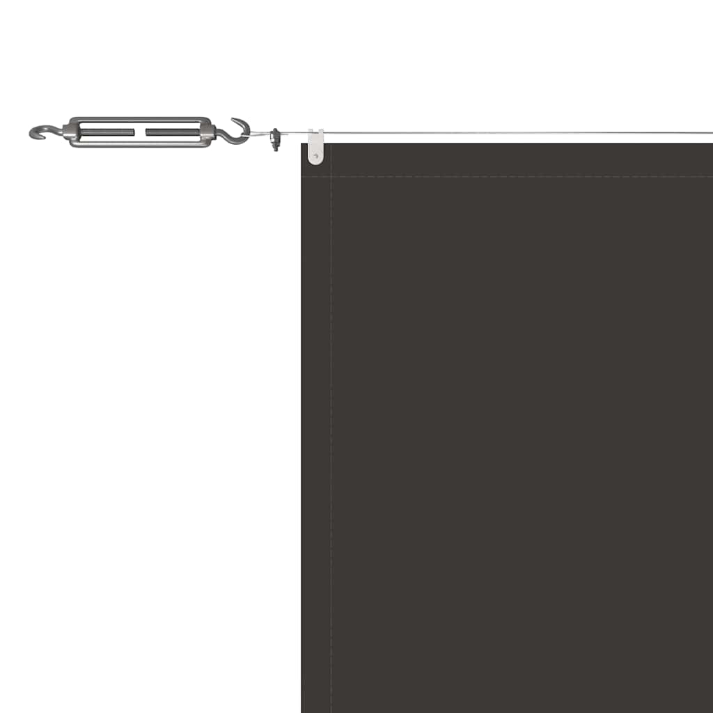 Paravento Verticale Antracite 100x1200 cm in Tessuto Oxford