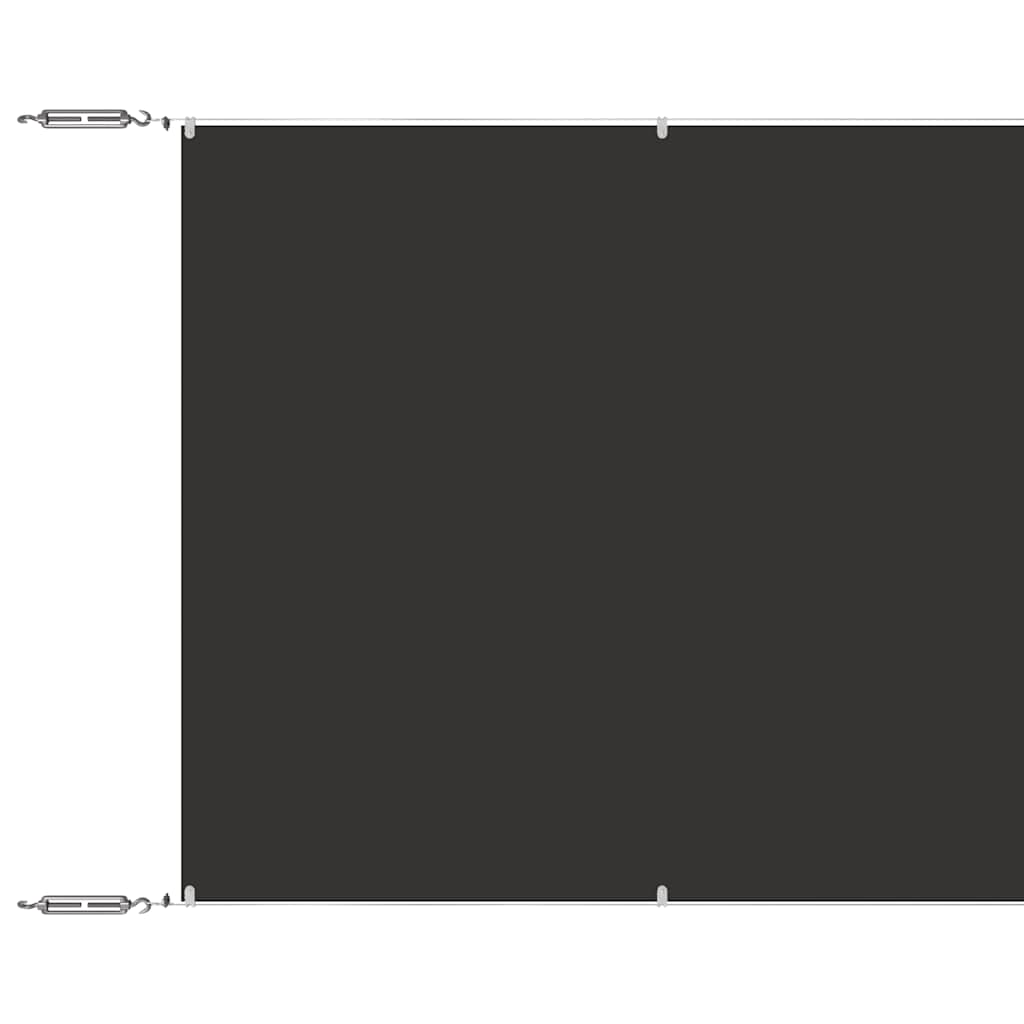 Paravento Verticale Antracite 180x1000 cm Tessuto Oxford