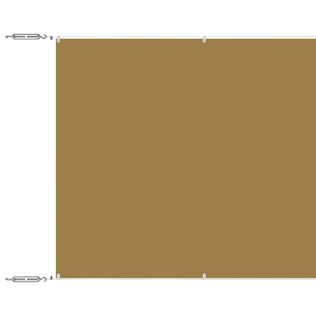 Paravento Verticale Beige 60x600 cm in Tessuto Oxford
