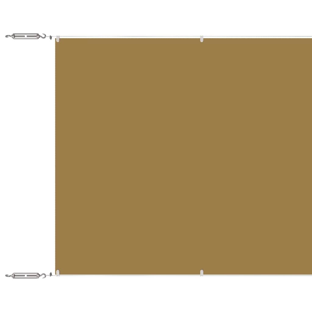 Paravento Verticale Beige 60x1000 cm in Tessuto Oxford