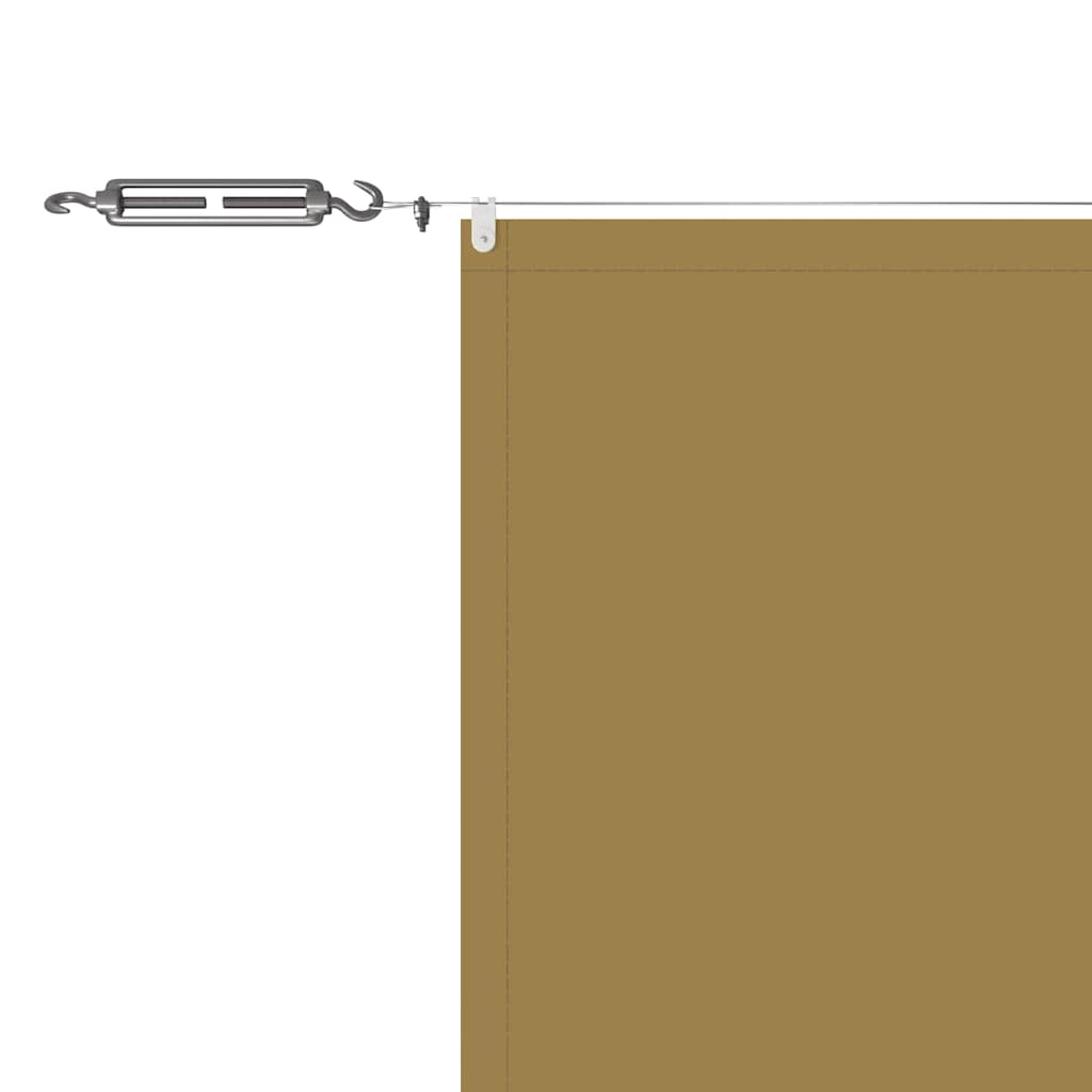 Paravento Verticale Beige 60x1000 cm in Tessuto Oxford