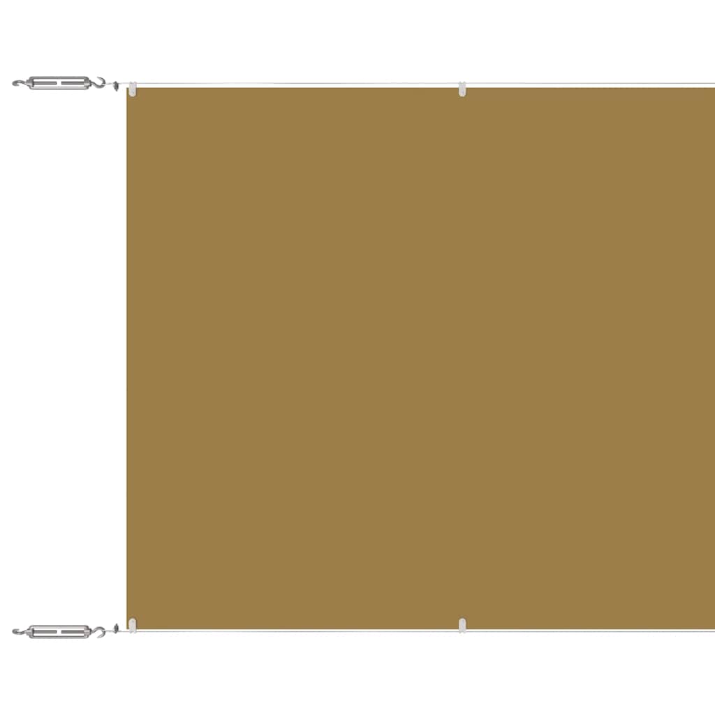 Paravento Verticale Beige 60x1200 cm in Tessuto Oxford