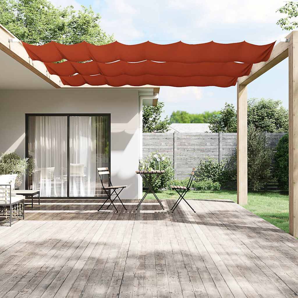 Paravento Verticale Terracotta 100x420 cm in Tessuto Oxford