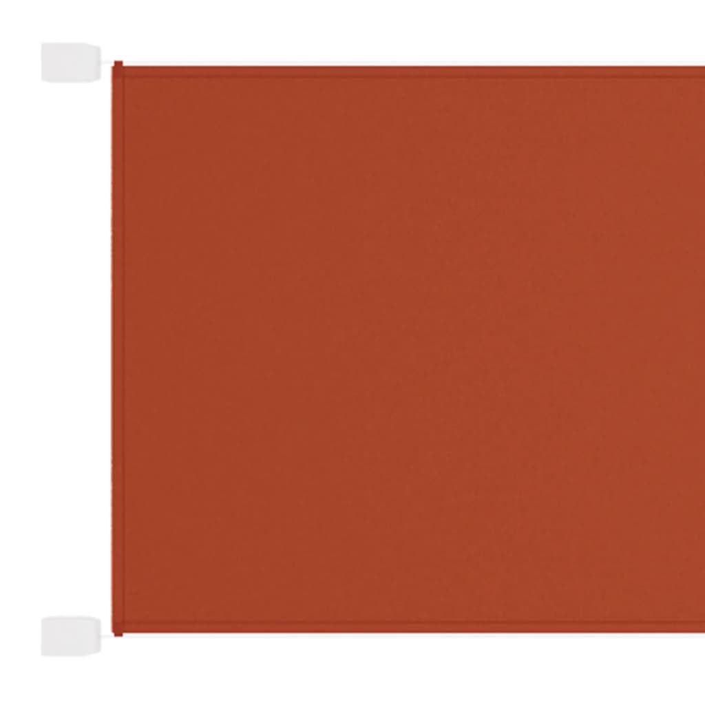 Paravento Verticale Terracotta 140x420 cm in Tessuto Oxford