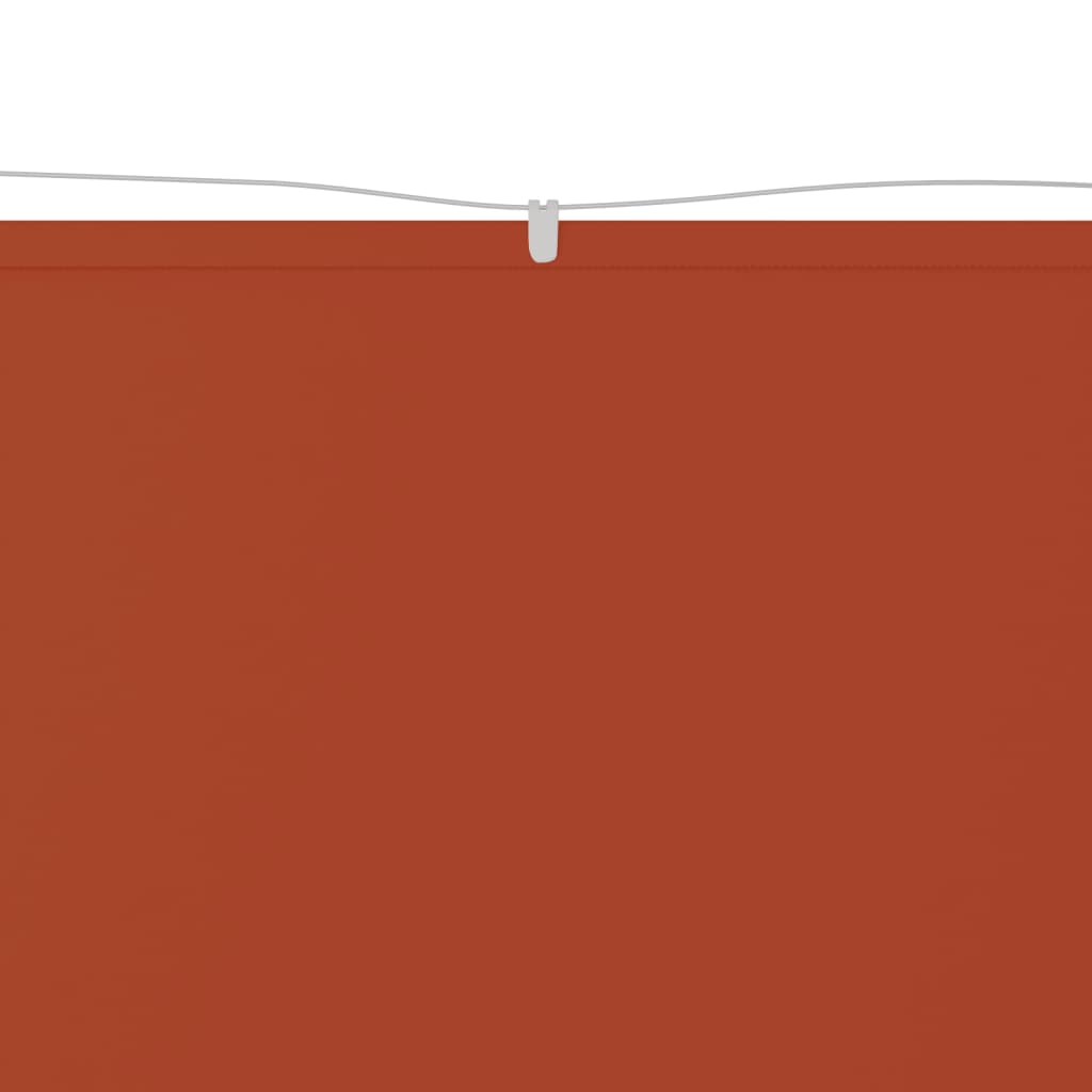 Paravento Verticale Terracotta 140x420 cm in Tessuto Oxford