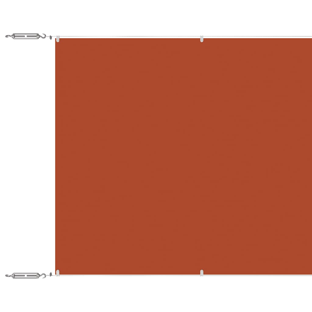 Paravento Verticale Terracotta 140x600 cm in Tessuto Oxford