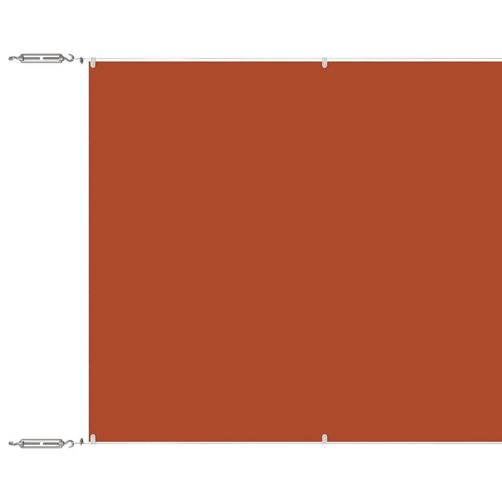 Paravento Verticale Terracotta 180x600 cm in Tessuto Oxford
