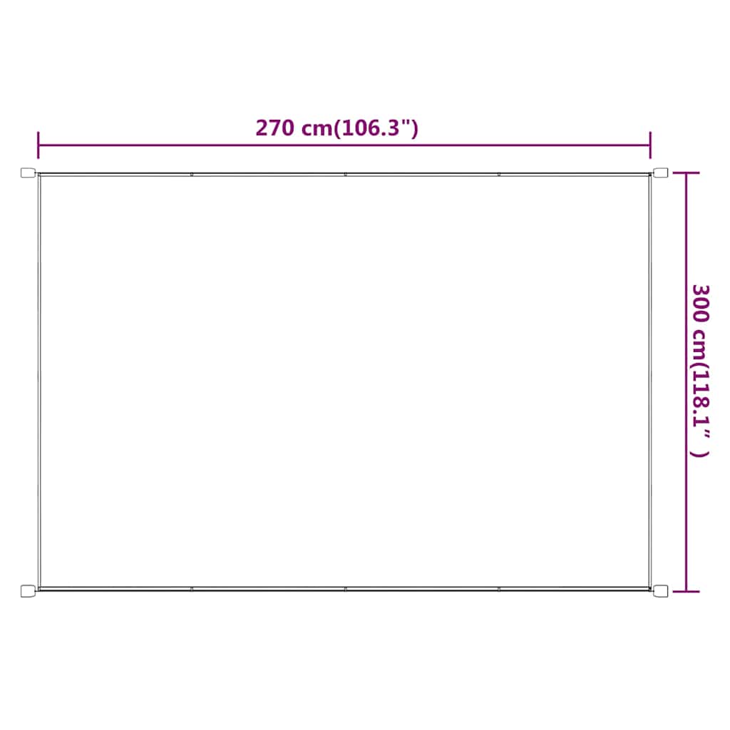 Paravento Verticale Tortora 300x270 cm in Tessuto Oxford