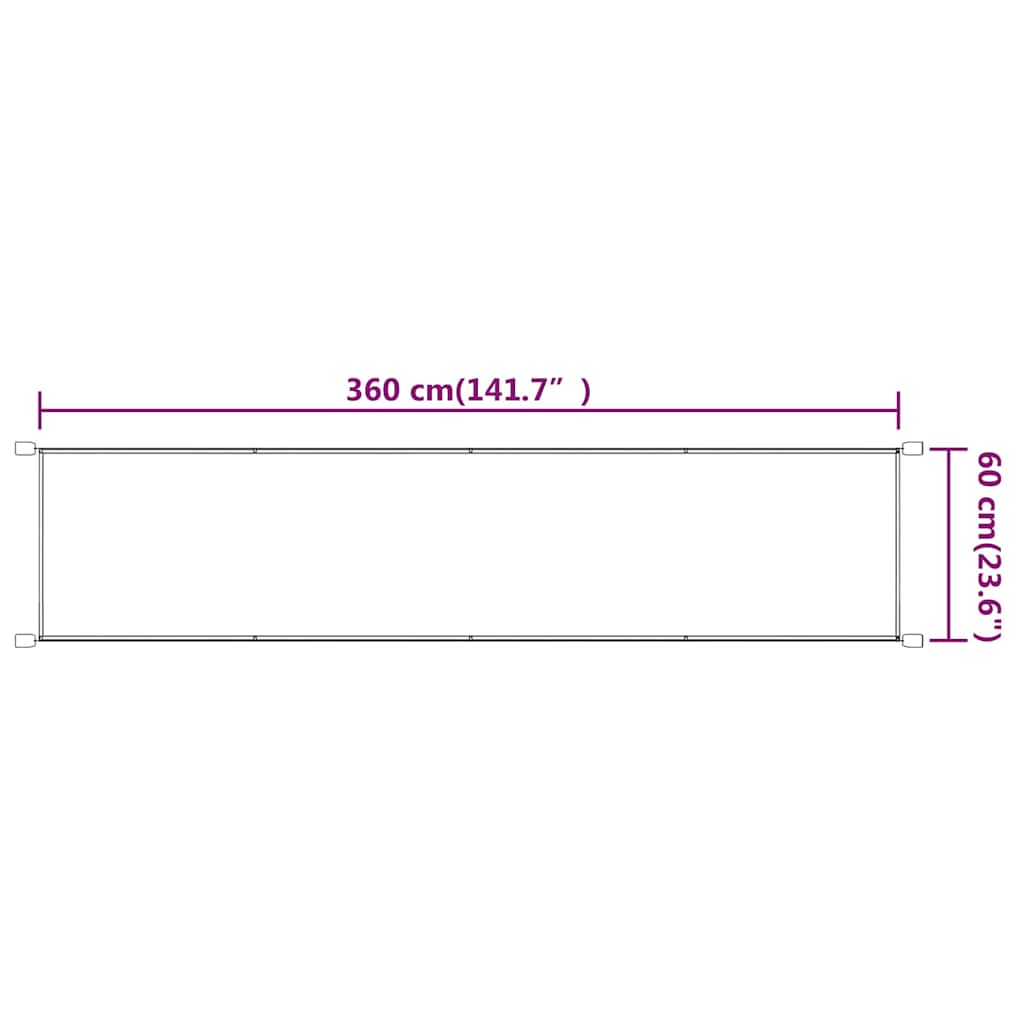 Paravento Verticale Blu 60x360 cm in Tessuto Oxford