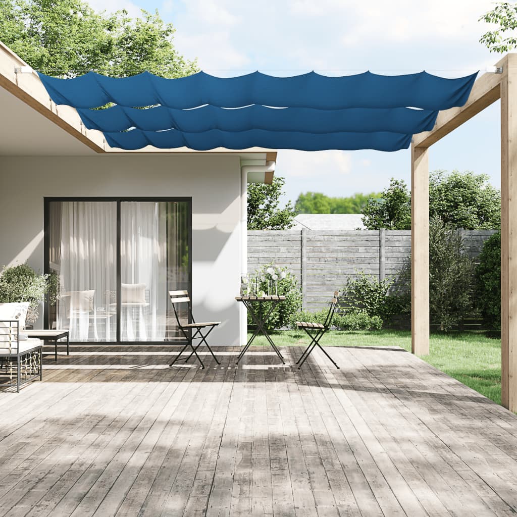 Paravento Verticale Blu 60x420 cm in Tessuto Oxford
