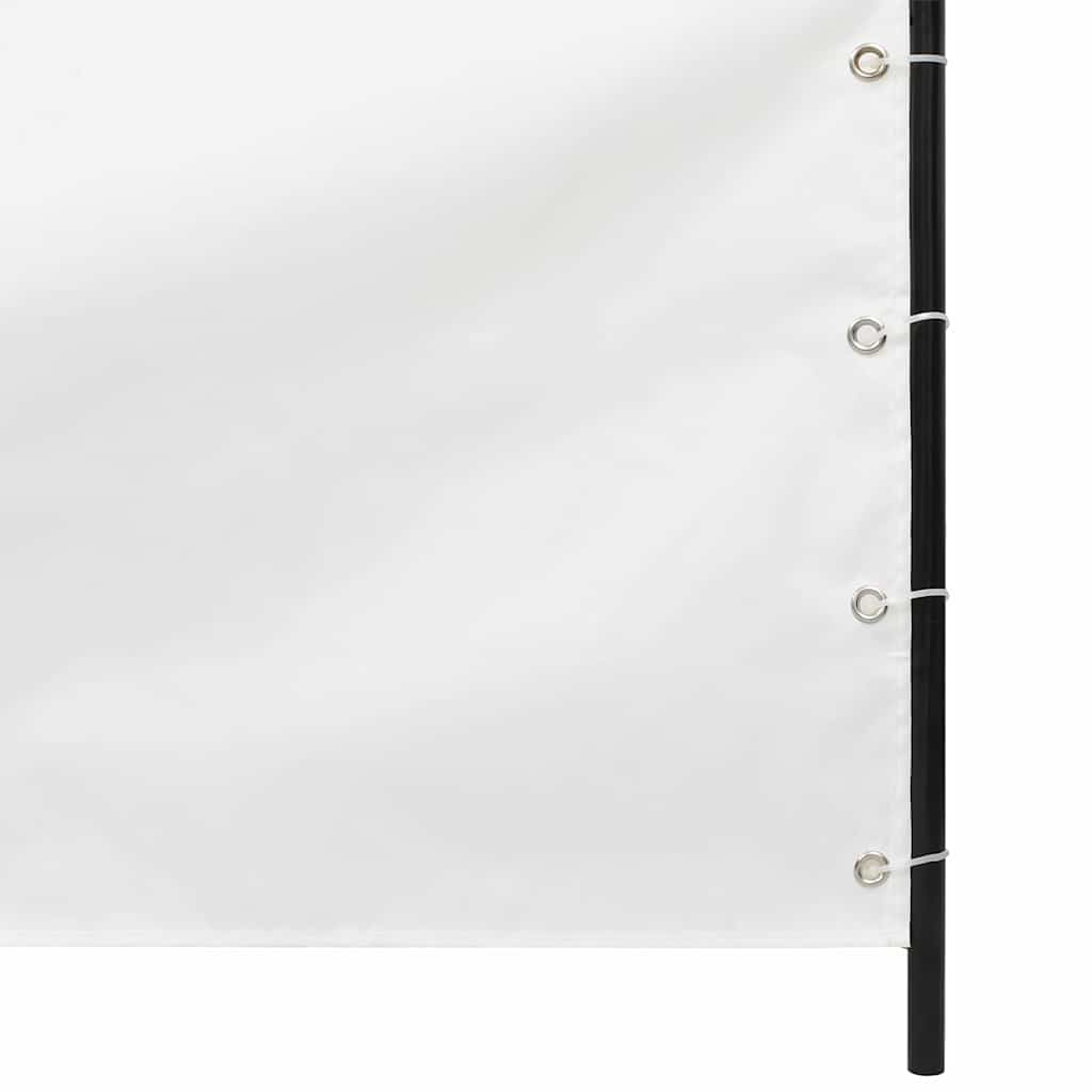 Paravento per Balcone Bianco 160x240 cm in Tessuto Oxford