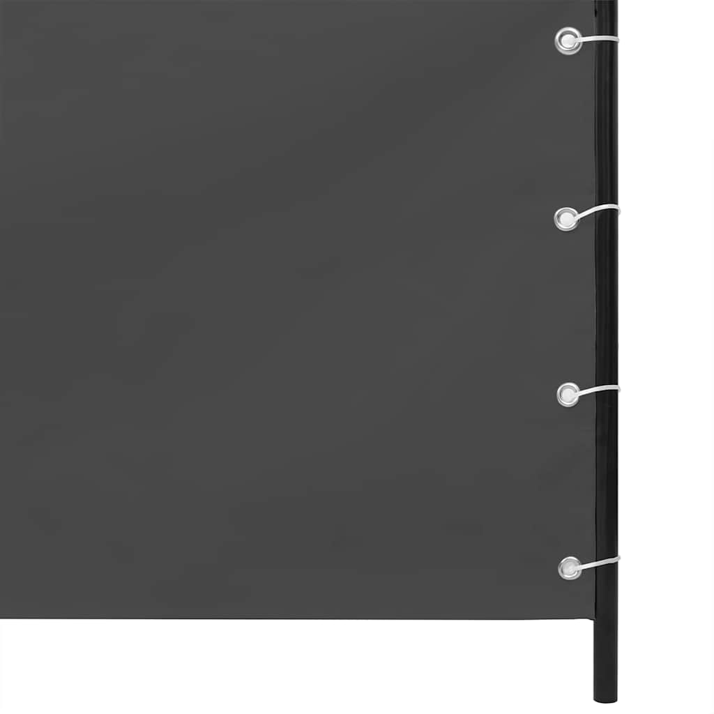 Paravento per Balcone Antracite 80x240 cm in Tessuto Oxford