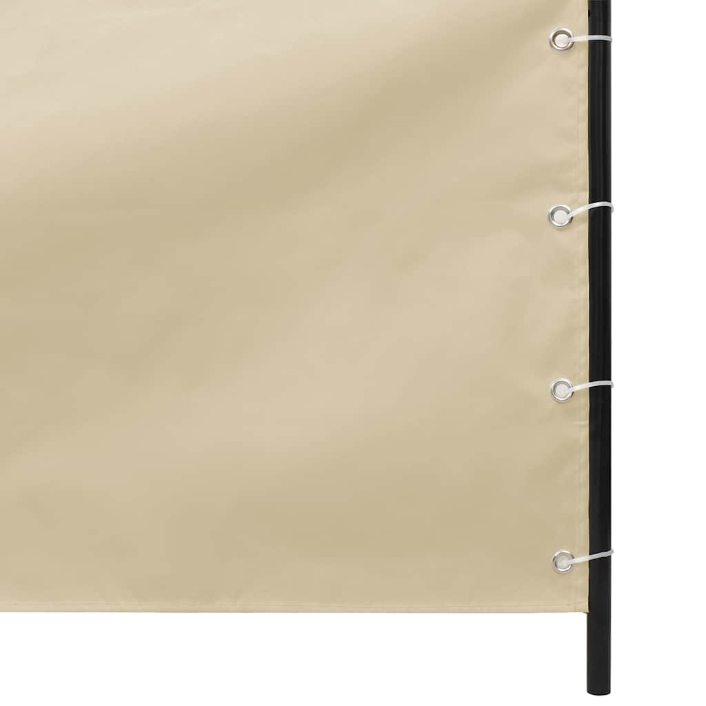 Paravento per Balcone Beige 100x240 cm in Tessuto Oxford