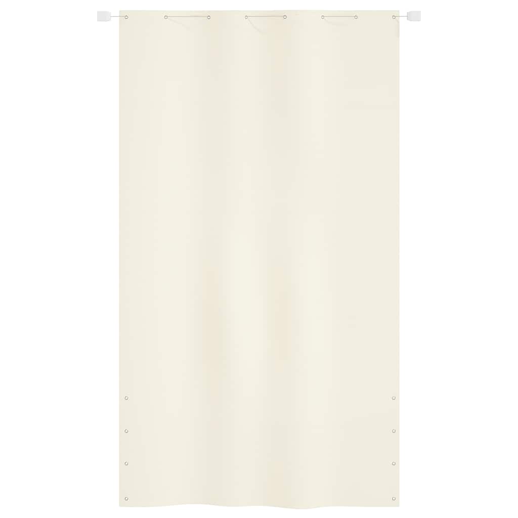 Paravento per Balcone Crema 140x240 cm in Tessuto Oxford