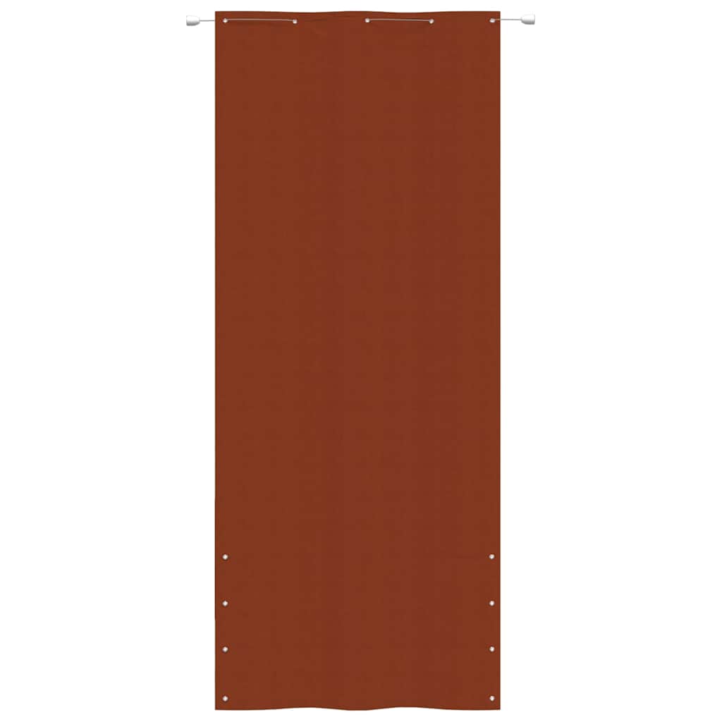 Paravento per Balcone Terracotta 100x240 cm in Tessuto Oxford