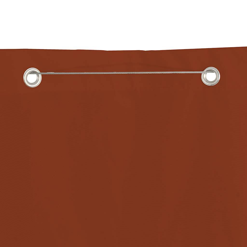 Paravento per Balcone Terracotta 100x240 cm in Tessuto Oxford