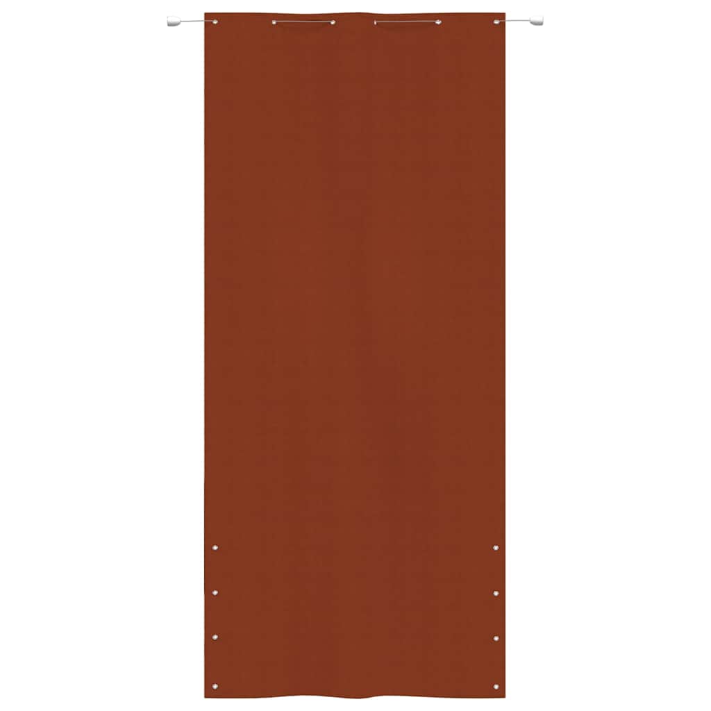 Paravento per Balcone Terracotta 120x240 cm in Tessuto Oxford