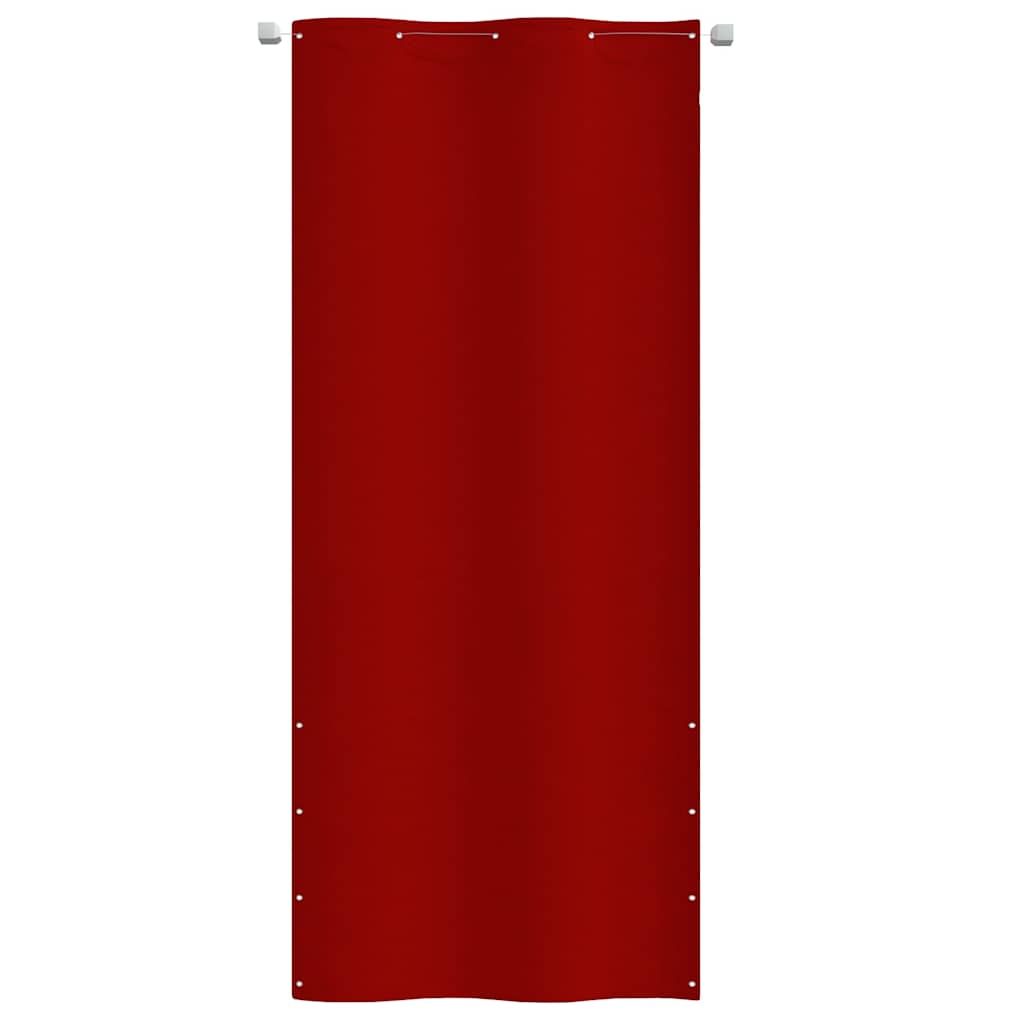 Paravento per Balcone Rosso 100x240 cm in Tessuto Oxford