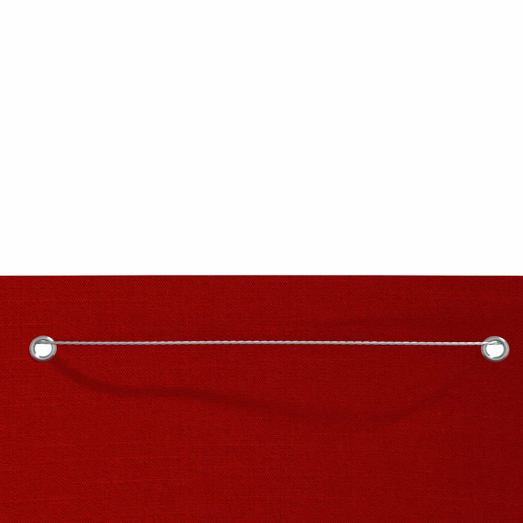 Paravento per Balcone Rosso 100x240 cm in Tessuto Oxford