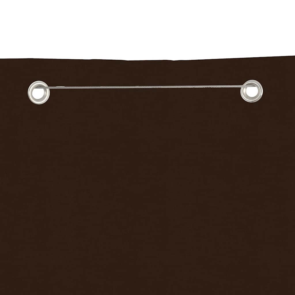 Paravento per Balcone Marrone 100x240 cm in Tessuto Oxford