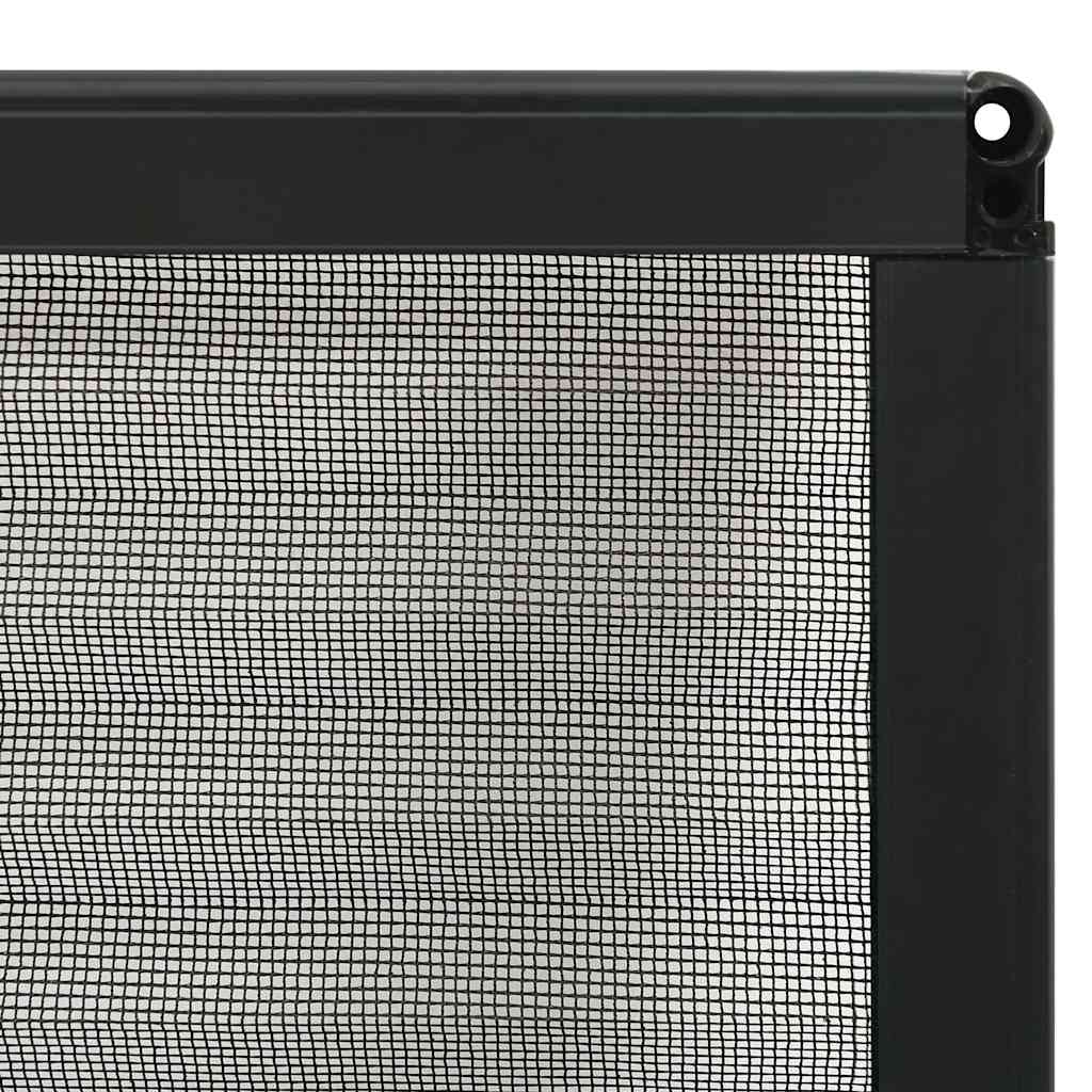 Zanzariera Plissettata Finestre Alluminio Antracite 130x100 cm