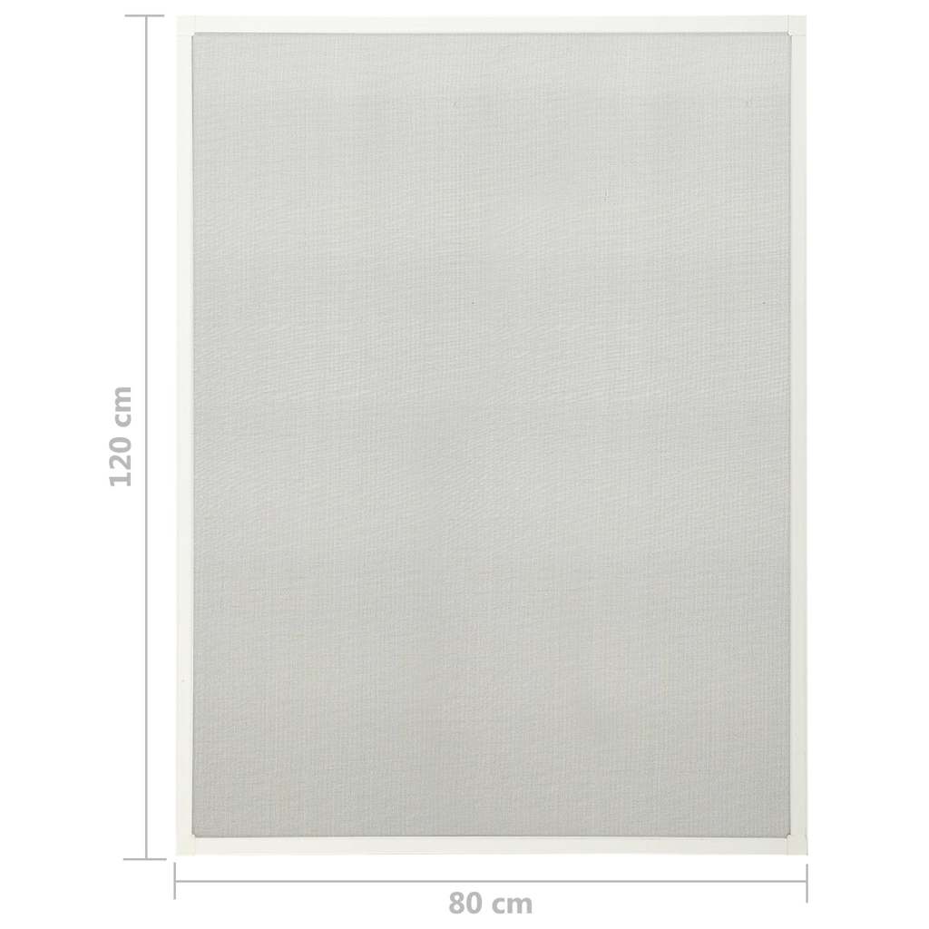 Zanzariera per Finestre Bianca 80x120 cm