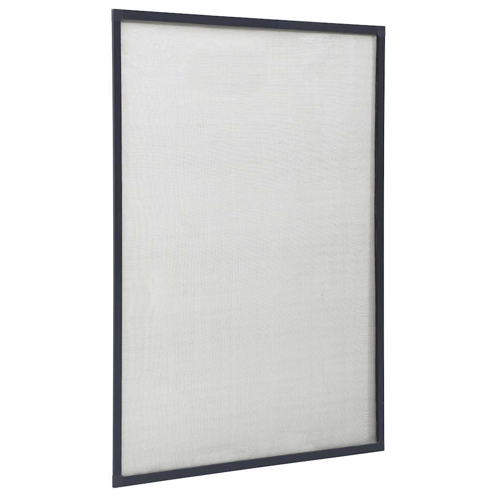 Zanzariera per Finestre Antracite 80x120 cm