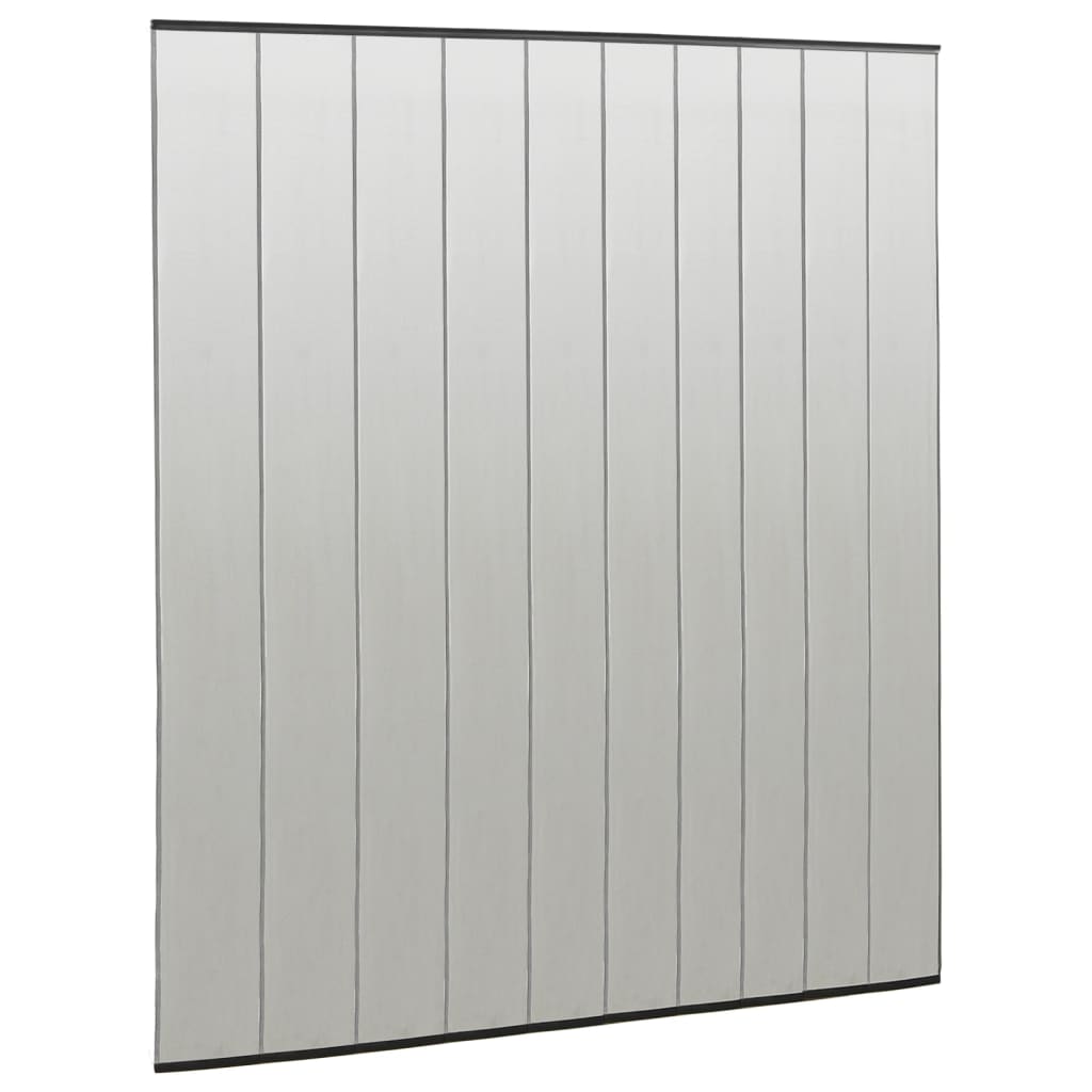 Zanzariera per Porta con 10 Sezioni a Rete Nera 240x240 cm