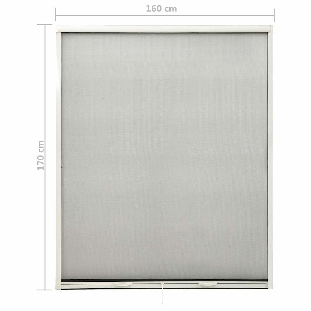 Zanzariera Avvolgibile per Finestre Bianco 160x170 cm