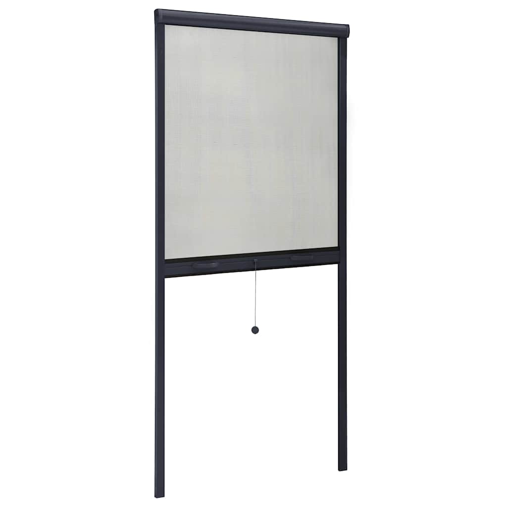 Zanzariera Avvolgibile per Finestre Antracite 60x150 cm