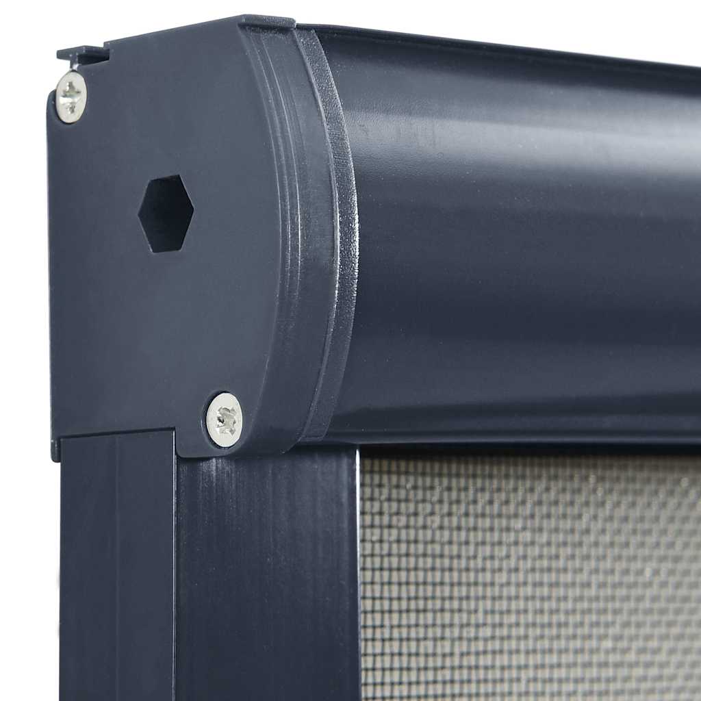 Zanzariera Avvolgibile per Finestre Antracite 60x150 cm