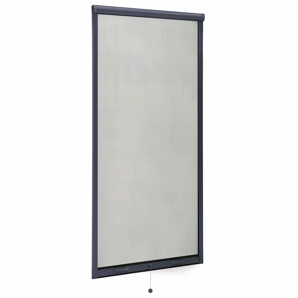 Zanzariera Avvolgibile per Finestre Antracite 80x170 cm