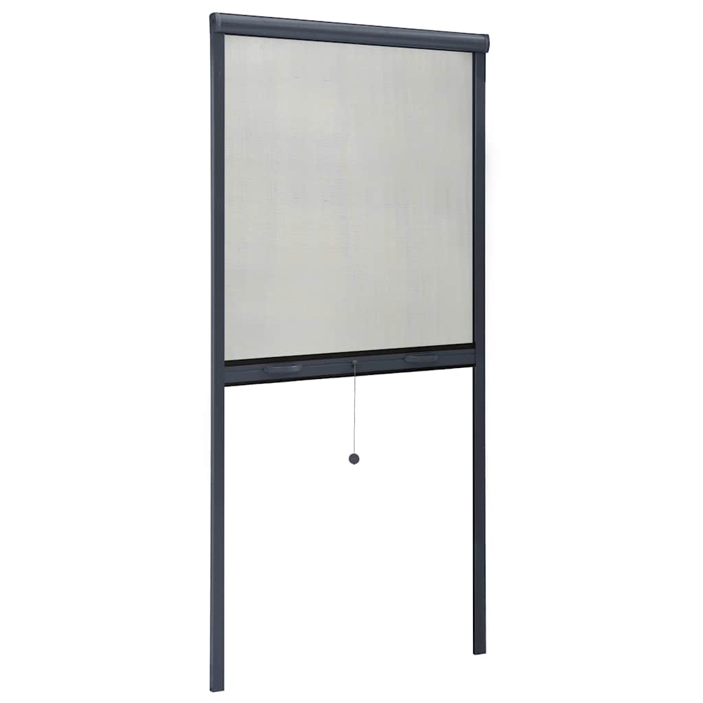 Zanzariera Avvolgibile per Finestre Antracite 80x170 cm