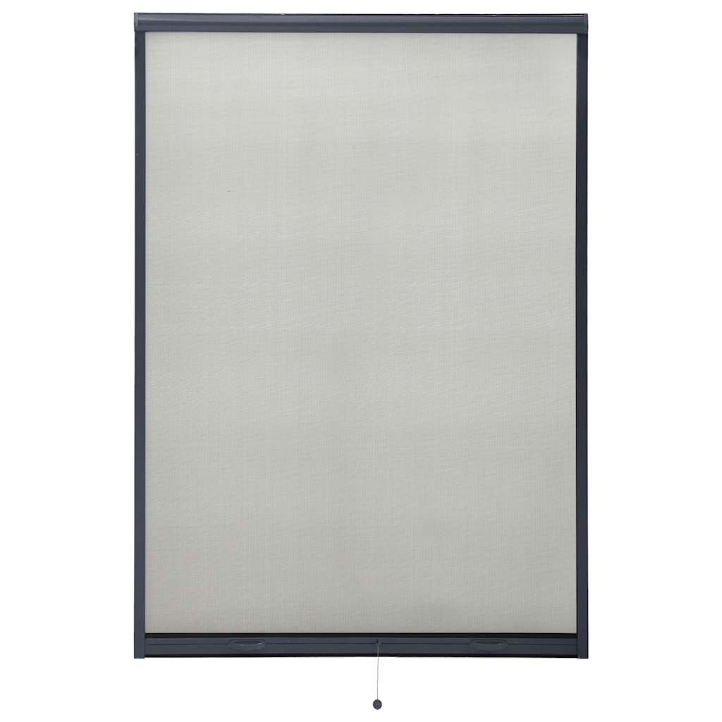 Zanzariera Avvolgibile per Finestre Antracite 110x170 cm