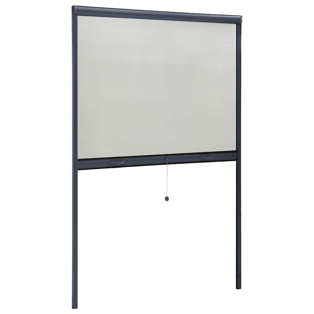 Zanzariera Avvolgibile per Finestre Antracite 110x170 cm