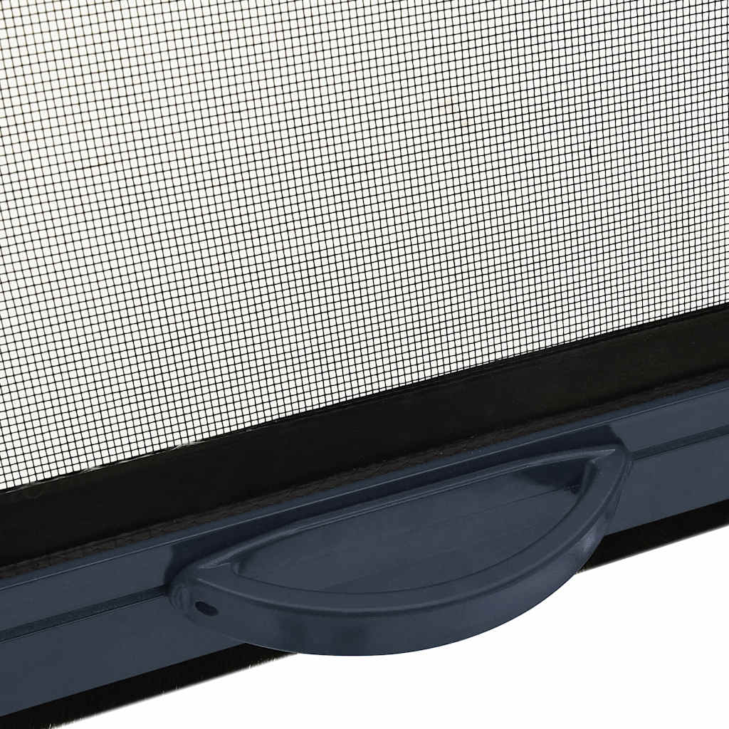 Zanzariera Avvolgibile per Finestre Antracite 140x170 cm